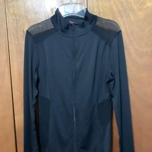 Black Womens Workout Mesh Jacket Size M